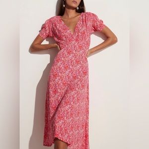 Faithful the Brand Raphaela Midi Dress Almona